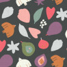 Printed Cotton FLIO Charcoal / Vintage Multicolored